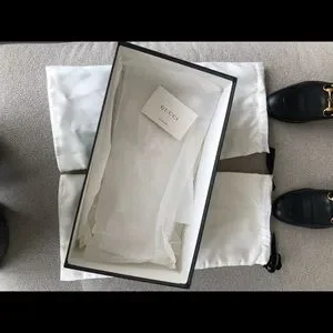Pair of Mens size 6 Gucci Brixton loafers with collapsible heel bought in 2021 Gucci Brixton Horsebit Collapsible-Heel Leather Loafers Men  main image 4